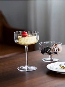 <span class=keywords><strong>Copas</strong></span> de cóctel Coupe acanaladas con cristal de borde dorado con tallos Juego de <span class=keywords><strong>copas</strong></span> de vino - Product Image 6