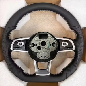 Volante Deportivo de 3 Radios en Cuero para VW Carbon T6 Scirocco Jetta Mk6 Golf Mk7 <span class=keywords><strong>Polo</strong></span> <span class=keywords><strong>GTI</strong></span>, Venta al Por Mayor de Fábrica - Product Image 4