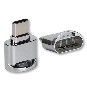Lot de 3.0 coques en alliage de Zinc, mini <span class=keywords><strong>usb</strong></span> type <span class=keywords><strong>c</strong></span>, adaptateur OTG, micro <span class=keywords><strong>USB</strong></span>, lecteur de cartes <span class=keywords><strong>SD</strong></span>/TF, pour Macbook pour téléphone portable - Product Image 1