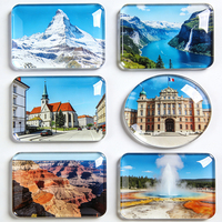 Großhandel Kühlschrankmagnete Anpassbare Größe DIY Geschenk Acryl Weißblech Glas Kühlschrankmagnete für Wohnungseinrichtung und Dekoration
