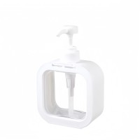 Flacon distributeur transparent de 500 ml et 300 ml, flacon distributeur de gel douche, de savon pour les mains, flacon en plastique à presser, flacon de lotion