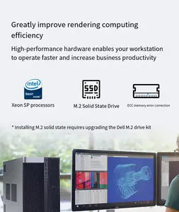 Hot Sale Precision T7920 Desktop Tower Workstation GPU Deep Learning Virtualization Host Graphics Workstation Design Computer
