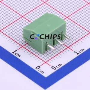 XY350V-3.5-3P Screw Terminal Block Through hole Component (THT),P=3.5mm Connector 1x3P 3.5mm Green Through Hole - Product Image 2