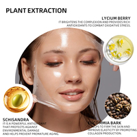 Masque Gel Blanchissant au Curcuma et au Collagène à Décoller OEM/ODM, Soins de la Peau Coréens, Masque Facial Nuit Enveloppant au Curcuma et à l'Acide Kojique
