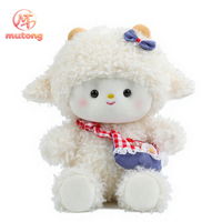 Boneka Domba Keriting Kawaii Grosir, Mainan Boneka Domba Pink Putih, Hadiah Pasangan & Persahabatan, Dekorasi Rumah, Hadiah Anak