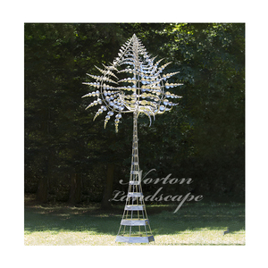 Sculpture cinétique abstraite moderne de grande taille pour extérieur en acier inoxydable 304, <span class=keywords><strong>art</strong></span> métallique poli effet miroir, moulé avec expertise pour la décoration - Product Image 3