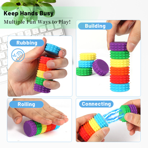 Từ gốc đồ chơi Spiky Stim từ chia xi lanh thanh chống căng thẳng từ Silicone đồ chơi cho trẻ em và aults - Product Image 2