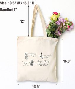Sac à bandoulière pour collègues, sac fourre-tout pour le shopping, citation magique pratique, sel, romarin, lavande, amour, et tombez amoureux quand vous le pouvez - Product Image 4