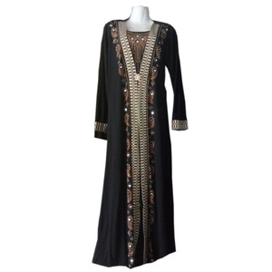 Vestido de noche musulmán tradicional ABAYA árabe Jacquard bordado Kaftan moda iraquí vestido con cuentas para mujeres ropa islámica - Product Image 5
