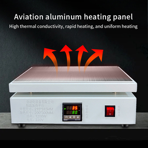 Plataforma de precalentamiento eng Ang, máquina de película caliente con pantalla digital, mesa de calefacción de alta potencia para teléfono móvil y tableta - Product Image 5