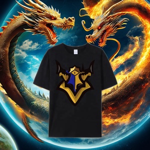 เสื้อยืดคอกลมผ้าฝ้ายนุ่มพิมพ์โลโก้สไตล์ DND สำหรับผู้เล่น DND - Product Image 3