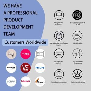 Fer à lisser professionnel bleu lumière LED flux d'<span class=keywords><strong>air</strong></span> chaud 2 en 1 lisseur et sèche-linge humide sec <span class=keywords><strong>Air</strong></span> Styler fer plat - Product Image 6