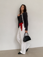 Ensemble deux pièces en tricot pour femme, en nylon et coton, coupe décontractée, col rond, vêtements de détente d'automne, vente en gros