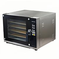 Four à convection électrique industriel élégant pour cuisine commerciale, 5 plateaux, 60L, en acier inoxydable, pour boulangerie
