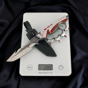 Nouveauté Ornements en métal 25cm Delta Force HawkOps Nouvelle saison Creed Jouet Modè<span class=keywords><strong>le</strong></span> de couteau en métal avec étui en cuir - Product Image 3