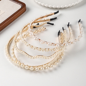 Serre-Tête Élégant en Perles Françaises, Derniers Modèles pour Coiffure d'Anniversaire et de <span class=keywords><strong>Mariage</strong></span> - Product Image 3