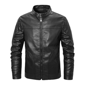 Veste de moto en cuir PU vintage Y2K pour homme 2025 - Vêtement de rue décontracté d'automne et d'hiver, poche utilitaire, manteau léger - Product Image 3