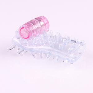 Titreşimli halka boncuk Penis kol Sperm kilit halkası zaman gecikmesi boşalma Penis masaj Clit stimülasyon parmak kapak erkekler - Product Image 3