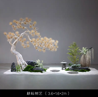 Petits arbres artificiels en cèdre et en pin, plante artificielle en pin, décoration intérieure et extérieure