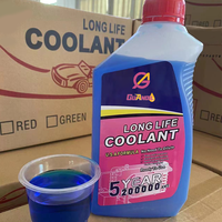 Liquide de refroidissement antigel sans eau 1L&4L&5L -15 degrés -35 degrés Vert Rose Bleu Durée de vie prolongée pour voitures et motos G12 G13