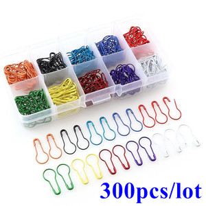 300 Piezas <span class=keywords><strong>de</strong></span> Imperdibles Metálicos Coloridos en Forma <span class=keywords><strong>de</strong></span> Pera, Clips para Crochet, Accesorios para Tejer, Marcadores para <span class=keywords><strong>Punto</strong></span> <span class=keywords><strong>de</strong></span> <span class=keywords><strong>Cruz</strong></span> - Product Image 1