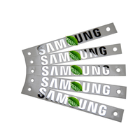 Metal Nickel Label Electroplate Gold Logo sticker