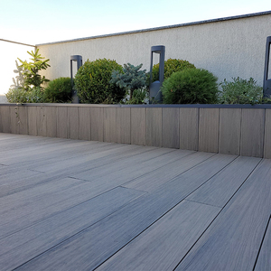 Ngoài trời Vườn không thấm nước composite decking Chất lượng cao <span class=keywords><strong>floorboards</strong></span> phổ biến trang trí WPC decking - Product Image 5
