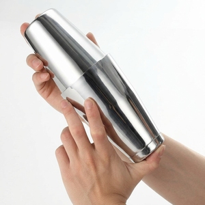 Ensemble de shaker à cocktails professionnel pour bar à domicile, entièrement en acier inoxydable, avec passoire, kit de barman argenté, accessoires de <span class=keywords><strong>mixologie</strong></span> - Product Image 5