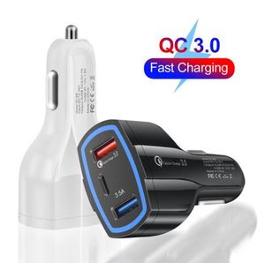 Dual USB QC3.0 Fast Charging Car Charger 12-24V 3.5A Wireless Type-C for Electric Cars Vehicle Fast Charger Type 2 - Product Image 3