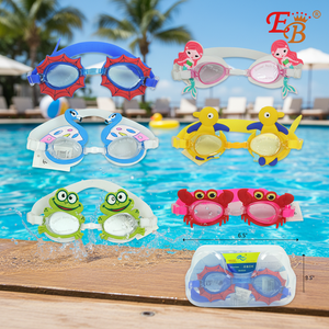 Gafas de natación antivaho para niños profesionales, lentes de PC resistentes a los rayos UV con junta de silicona para buceo, 12/6/72 uds/CS - Product Image 3