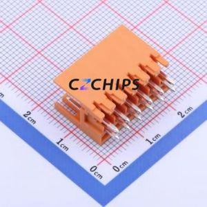 KF2EDGEV-3.5-2*6P Plug-in Terminal Block Through hole,P=3.5mm Connector Board-to-Board / Socket - Open 2x6P 3.5mm Orange - Product Image 2