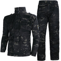 Uniforme de combat tactique bleu camouflage, entraînement en plein air, imperméable, coupe-vent, respirant, unisexe, numérique