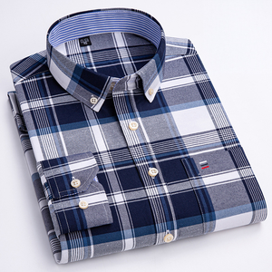 <span class=keywords><strong>Chemise</strong></span> décontractée à manches longues pour <span class=keywords><strong>homme</strong></span>, 100 % coton Oxford imprimé, grande <span class=keywords><strong>taille</strong></span> 7XL, séchage rapide, respirante, anti-plis, tendance, automne, OEM/ODM - Product Image 3