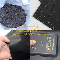 Sac antistatique dissipateur d'électricité statique LDPE à fond conducteur pour composants électroniques, écouteurs, fabrication de semi-conducteurs - Noir