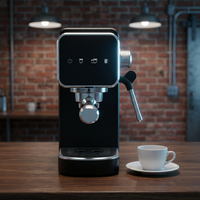 Machine à expresso tactile couleur AZ-EM1514 OEM/ODM d'usine, cafetière semi-automatique à pré-infusion pour personnalisation sous marque privée