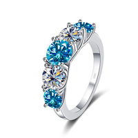 Xygems – Bagues en Moissanite VVS1 D de 3,6 carats, couleur unie, en argent sterling 925, certifiées nationalement, pour femmes – Meilleures ventes en gros