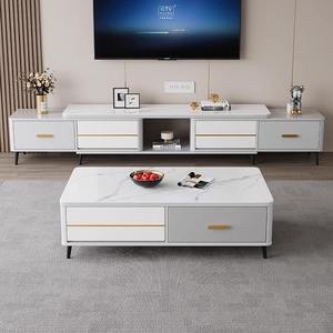 Hiện đại bằng gỗ Đồ nội thất nhà Set cho phòng khách <span class=keywords><strong>TV</strong></span> đứng với nối dài bên lưu trữ tủ và Bàn cà phê - Product Image 4