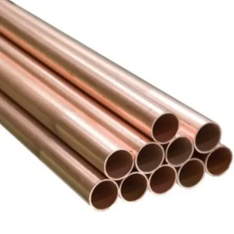 Tubo de cobre 99.99% para ar condicionado, venda direta da fábrica, precisão, corte, tubo de cobre puro