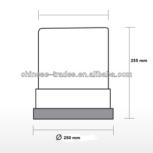 Đèn Cảnh Báo Xoay Lớn <span class=keywords><strong>Halogen</strong></span> 12/24V H1 Đèn Hiệu Cảnh Báo Quay Lớn Đèn Hiệu Xoay 360 Màu Xanh Hổ Phách Màu Đỏ Với Đế Cao Su 38114 - Product Image 5