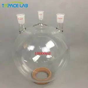 Topacelab 10L Unidade de vidro de destilação de caminho curto de alta qualidade 10000L Garrafa de ebulição Material PC OEM personalizável