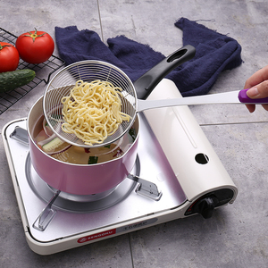 ที่กรองกระชอนสำหรับทำอาหารทอดกระชอนสแตนเลสสตีลแข็งโลหะ - Product Image 2