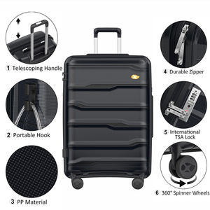 MGB M17 Hard-<strong>case</strong> <strong>Luggage</strong> 3 Pieces <strong>Luggage</strong> Set Travel Trolley <strong>Bag</strong> Trolley <strong>Case</strong> Approved Custom Rolling Suitcase with TSA Lock - Product Image 4