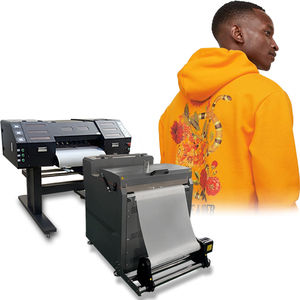 Imprimante numérique DTF à double tête I3200 pour l'impression textile sur casquettes, tissus, t-shirts, vêtements, séchage rapide, format A2 60 cm, film PET thermique - Product Image 2