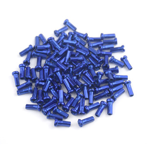 Tapas de radios azules de 14 mm para piezas de mejora de ruedas de bicicleta - Product Image 1