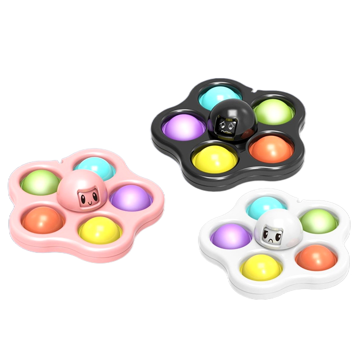 Игрушка-Спиннер Pop, игрушка-осьминог, меняющая лицо, с мягкими пузырьками, ручной Спиннер, игрушка для пальцев для дополнительного СДВГ, аутизма