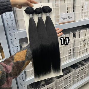 Extensiones de Cabello Sintético de Alta Calidad, Liso, con Microperlas, Extensiones de Cabello Liso, Extensiones de Cabello Sintético con Trama - Product Image 5