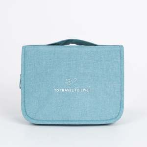 Foldable Holiday Travel <b>Toiletry</b> <b>Bag</b> with Carry Handle Wash <b>Bag</b> for <b>Men</b> and Women Customized Logo Cosmetic <b>Bag</b> - Product Image 6