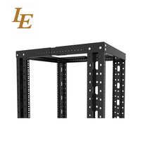 Système de rack ouvert 42U 200 kg conforme à la norme IEC297-2 avec roulettes et vis d'expansion pour fixation en stock, en acier SPCC thermolaqué