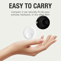 Mini Smart untuk Pelacak Anti-Hilang Pengendali Jarak Jauh Pencari Kunci untuk Dompet Tas Mobil Hewan Peliharaan Lansia Kompatibel Android Plastik