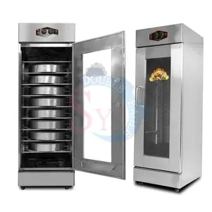 Large-Capacity Steamed Bread And Pizza Constant Temperature Fermentation Box/Double Door Steamer 18 Tray Fermentation Equipment